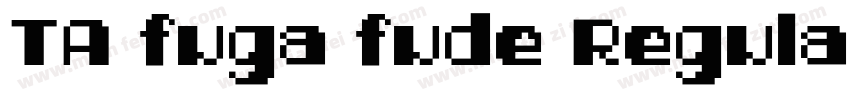 TA fuga fude Regular字体转换